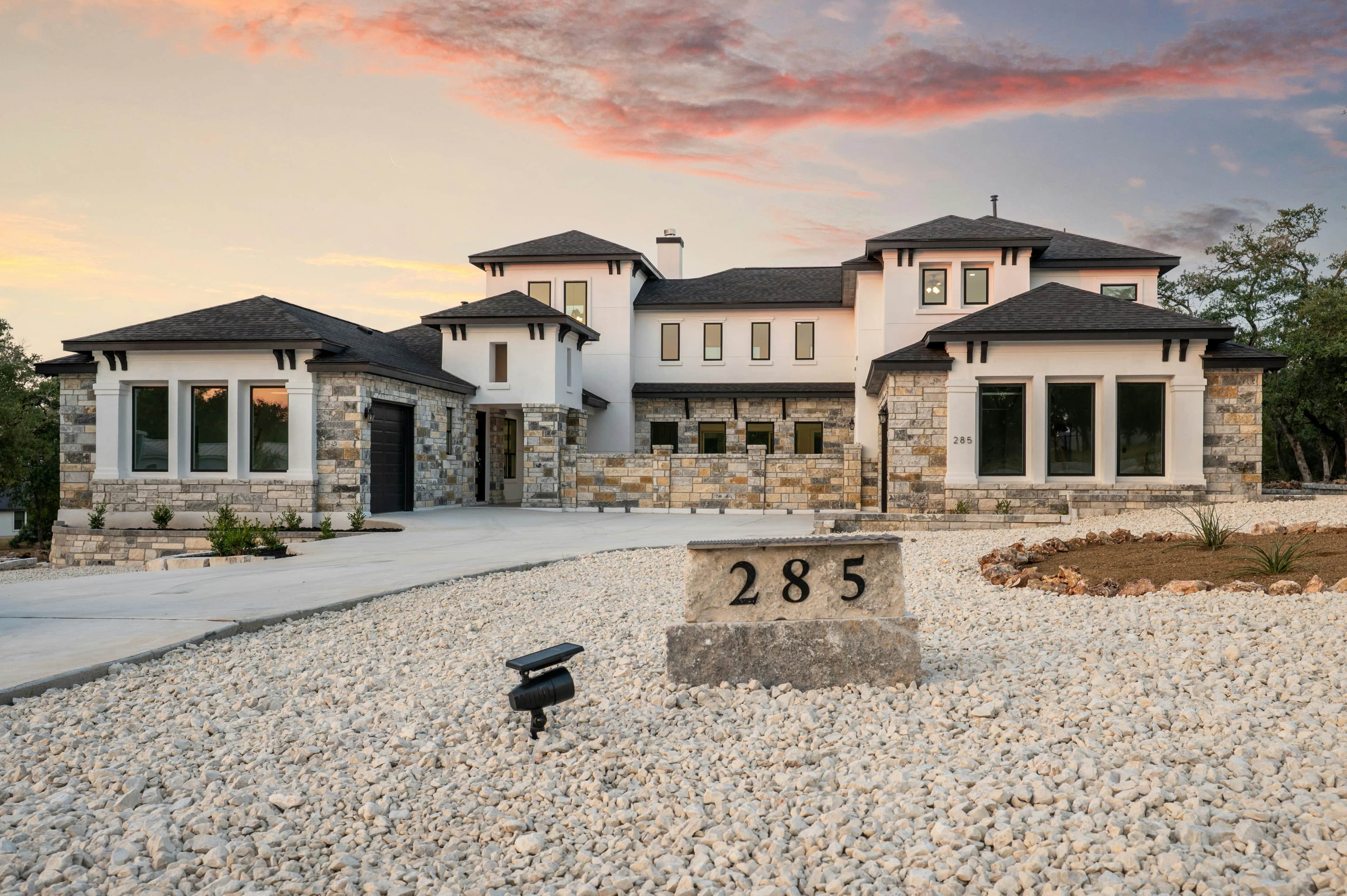 Beautiful new home with quality roof